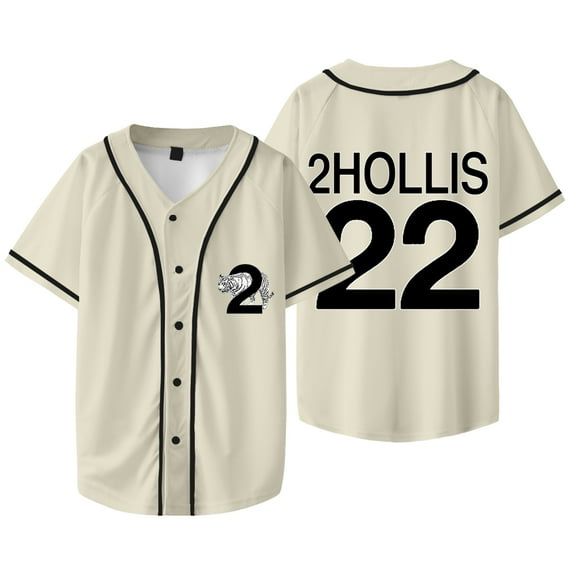2hollis 22 Logo Baseball Jacket The Star Tour Merch Cosplay Unisex V-neck Short Sleeve T-Shirts