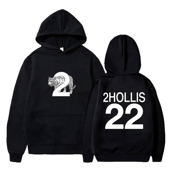 2hollis 22 Logo Hoodie Retro Role Playing Sportswear Hip Hop Neutral Harajuku Hoodie Casual Top
