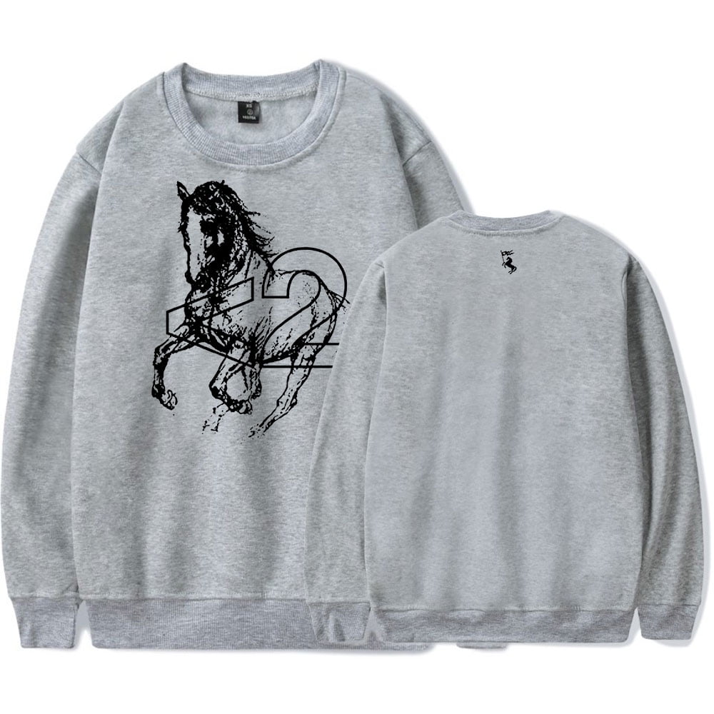 🔥Limited Time Discount🔥Horse Print Casual Long Sleeve Zip Sweatshirt main image 1