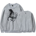 thumbnail image 1 of 2hollis Black Horse Sweatshirt O-neck Long Sleeve Fashion Pullovers Fashion Streetwear, 1 of 4