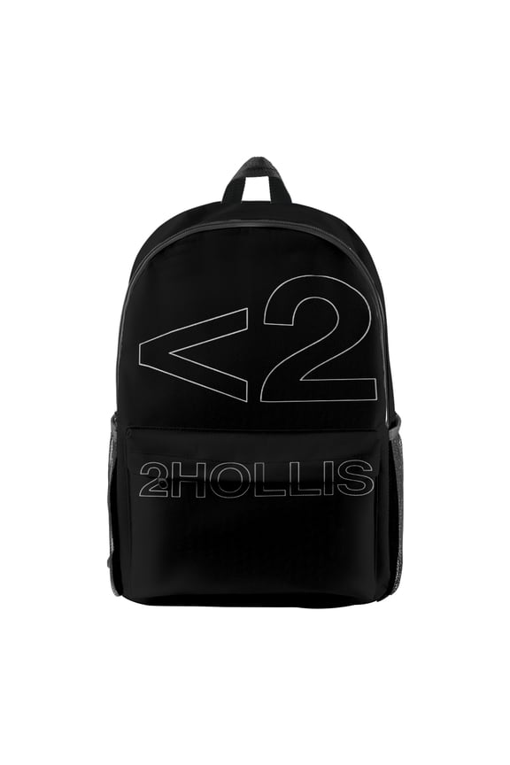 2hollis Logo Print Merch Backpack Rapper Bags Unisex Fashion Casual Streetwear Shoulders Bag