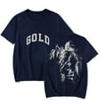 thumbnail image 1 of 2hollis Merch Gold T-shirts Women Men Clothes Trend Casual Short Sleeve Top, 1 of 4