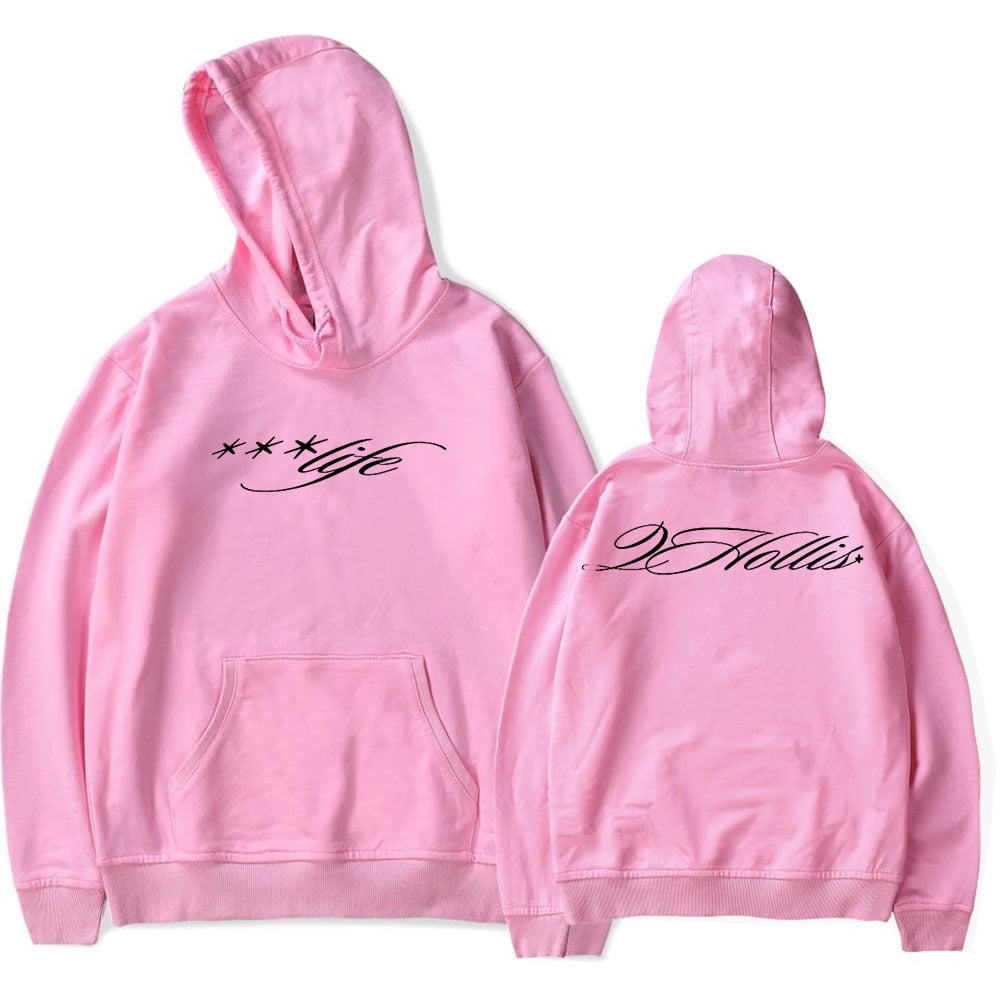 2hollis Merch Life Script Hoodies Women Men Long sleeve Fashion 