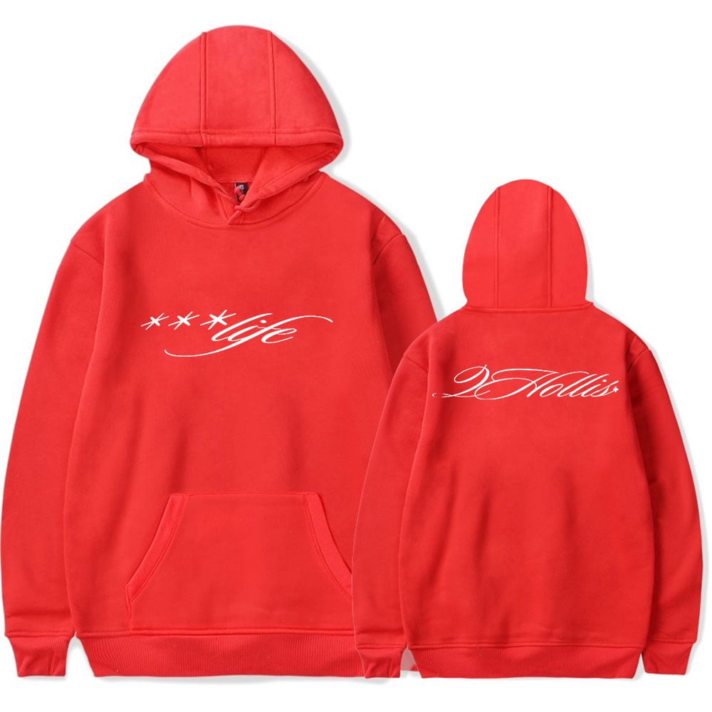 2hollis Merch Life Script Hoodies Women Men Long sleeve Fashion 