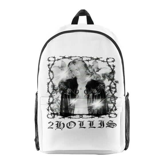 2hollis Photo Print Merch Backpack Rapper Bags Unisex Fashion Casual Streetwear Shoulders Bag