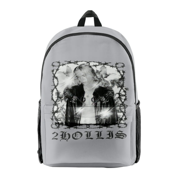 2hollis Photo Print Merch Backpack Rapper Bags Unisex Fashion Casual Streetwear Shoulders Bag