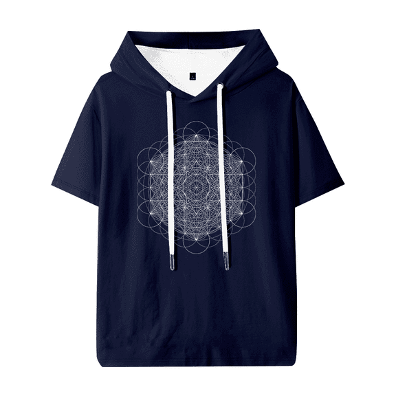 2hollis Star Hooded T-shirt Women Men Fashion Short Sleeve Tee Casual Fashion Clothes