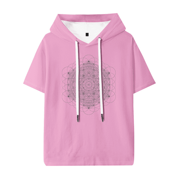 2hollis Star Hooded T-shirt Women Men Fashion Short Sleeve Tee Casual Fashion Clothes