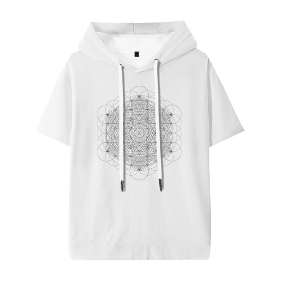 2hollis Star Hooded T-shirt Women Men Fashion Short Sleeve Tee Casual Fashion Clothes