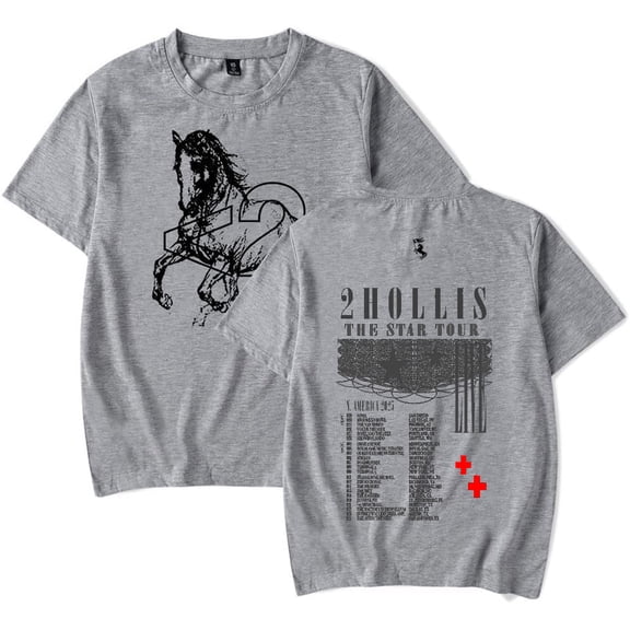 2hollis T-Shirt Merch Women Men Casual Streetwear Printed Trend Fashion Summer Tops Tee