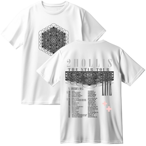 2hollis The Star Tour 2025 Merch Cotton T-Shirt Women Men Casual Crewneck Short Sleeve Tee