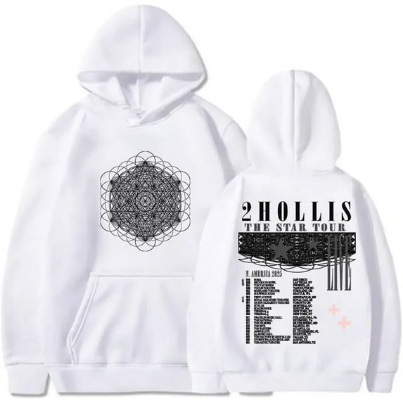 2hollis The Star Tour 2025 Merch Hoodie Pockets Drawstring Unisex Hooded Sweatshirt Fashion Clothing