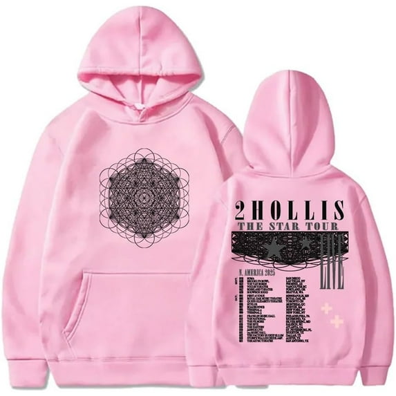 2hollis The Star Tour 2025 Merch Hoodie Pockets Drawstring Unisex Hooded Sweatshirt Fashion Clothing