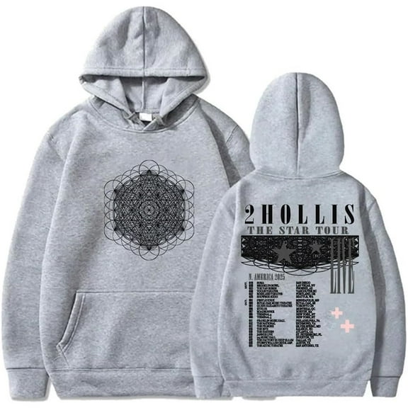 2hollis The Star Tour 2025 Merch Hoodie Pockets Drawstring Unisex Hooded Sweatshirt Fashion Clothing