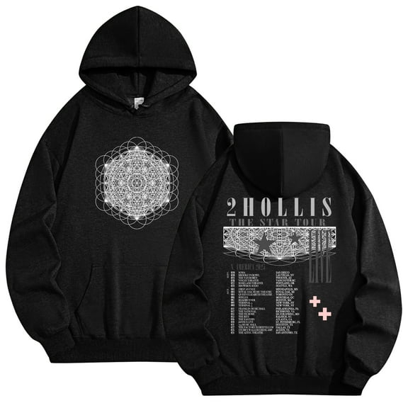2hollis The Star Tour 2025 Merch Hoodies Women Men Long Sleeve Casual Sweatshirt Clothes