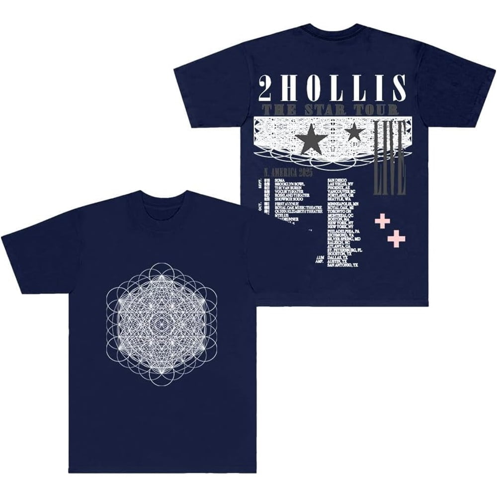2hollis The Star Tour 2025 Merch Short Sleeve T-shirt Unisex