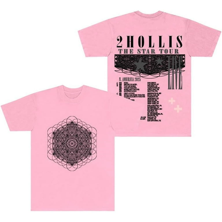 2hollis The Star Tour 2025 Merch Short Sleeve T-shirt Unisex