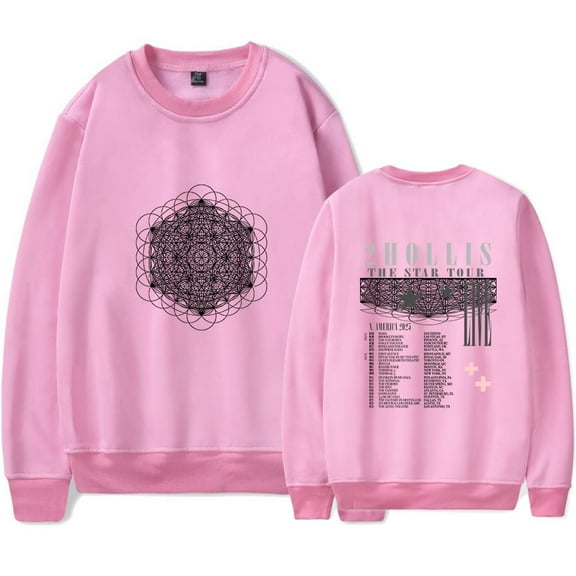 2hollis The Star Tour 2025 Merch Sweatshirt Women Men Casual Crewneck Long Sleeve Pullover Clothes