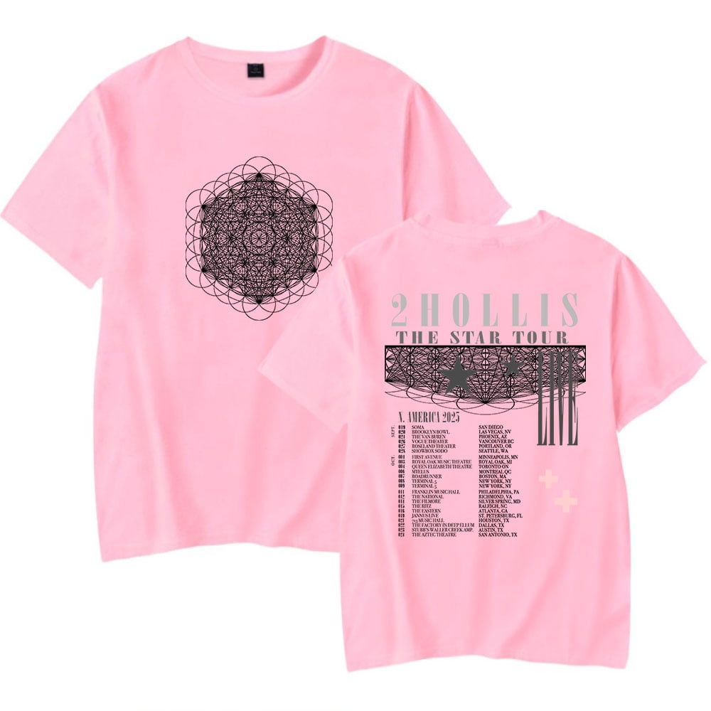 2hollis The Star Tour 2025 Merch T-Shirt Women Men Crewneck Casual