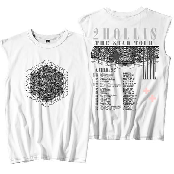 2hollis The Star Tour 2025 Merch Tank Tops Sleeveless Sport Vest Women Men Outdoor Sportwear