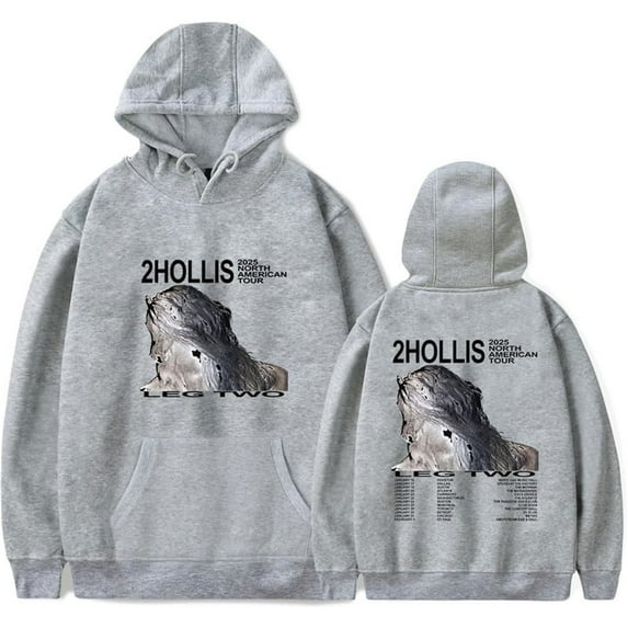 2hollis Tour 2025 Merch Hoodie Pockets Drawstring Unisex Hooded Sweatshirt Fashion Clothing