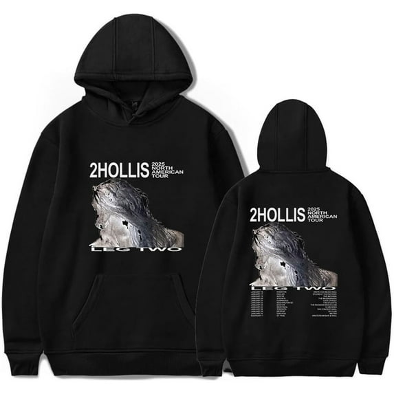 2hollis Tour 2025 Merch Hoodie Pockets Drawstring Unisex Hooded Sweatshirt Fashion Clothing