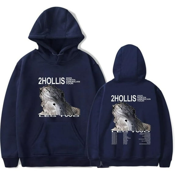 2hollis Tour 2025 Merch Hoodie Pockets Drawstring Unisex Hooded Sweatshirt Fashion Clothing