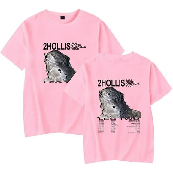 2hollis Tour 2025 Merch Short Sleeve T-shirt Unisex Fashion Crew Neck Top