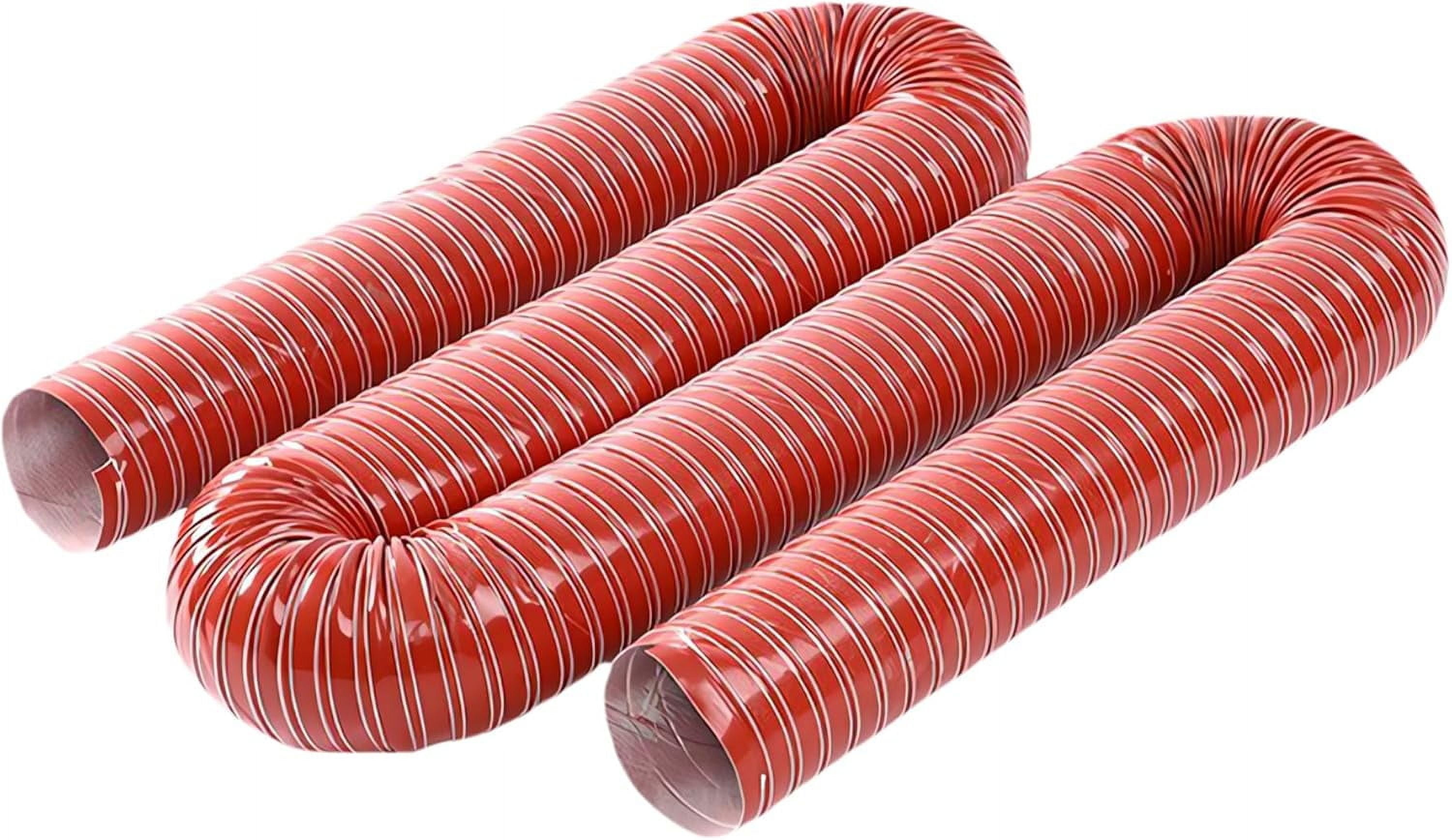 2in Dryer Vent Hose:Flexible Air Intake Hose High Temperature Resistance and Flame Retardant,Exhaust Duct Hose Suitable for Dryers, Printing Presses, Blowers, Automotive Engines, etc (2in,6.5ft/2m)