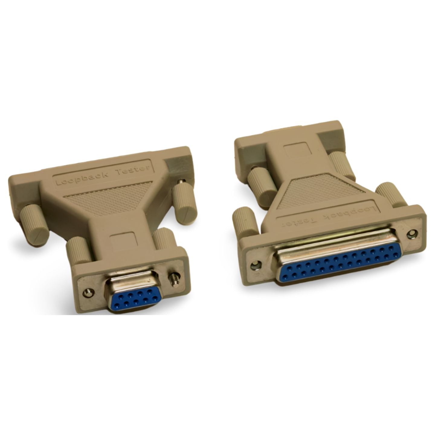 2in Loopback Adapter Tester Plug Serial DB25 Female to DB9 Female RS232