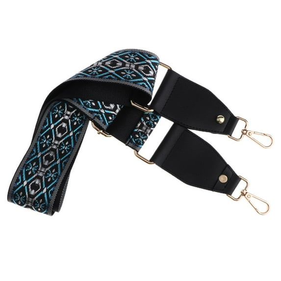 2in Wide Purse Strap Replacement Colorful Nylon Crossbody Bag Straps Handbag Blue