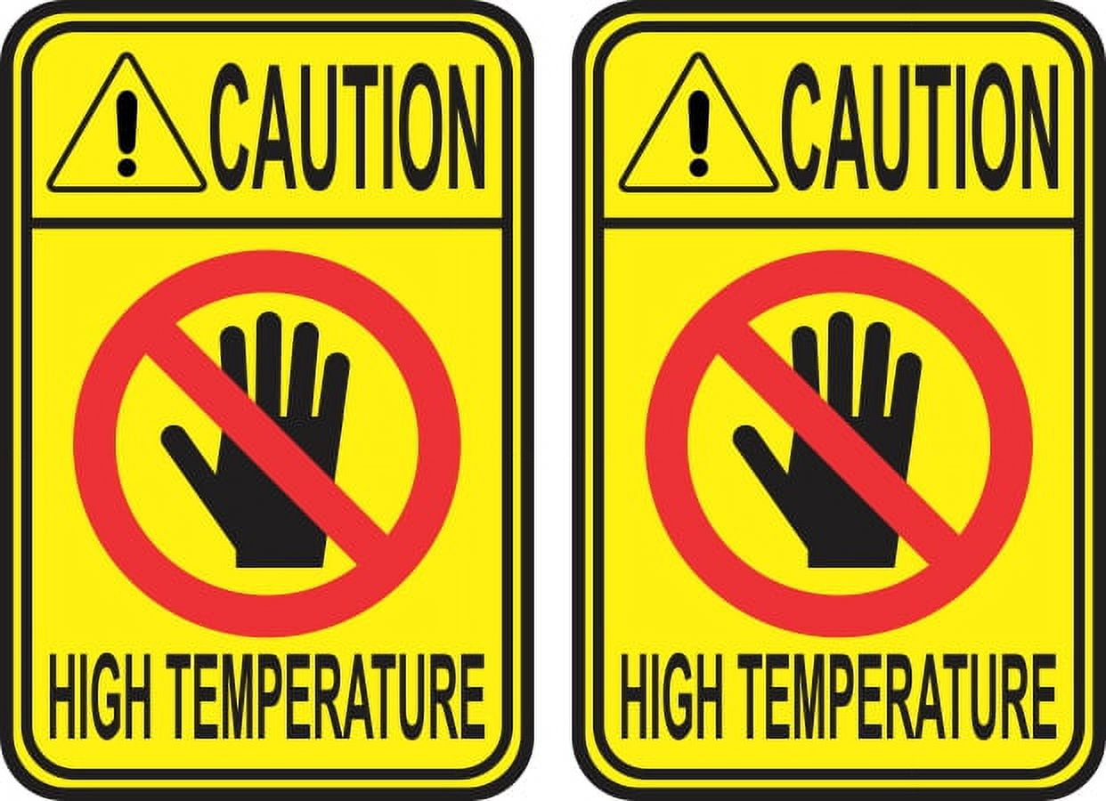 2in x 3in Caution High Temperature Stickers - Walmart.com