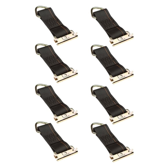 2in x 6' E-Track Tie-Down Straps with D-Ring & E-Fitting - 8 Pack
