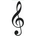 thumbnail image 1 of 2in x 6in Treble Clef Sticker, 1 of 3