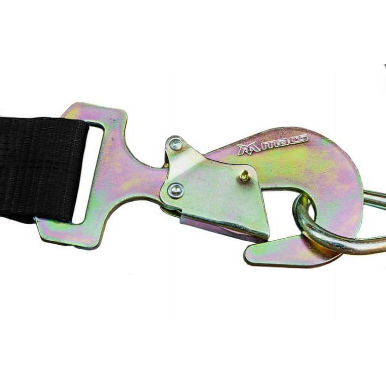 Mac's Ratchet Strap with Flat Snap Hook - 2in x 8ft Tie Down Mac's Ratchet Strap with Flat Snap Hook - 2in x 8ft Tie Down