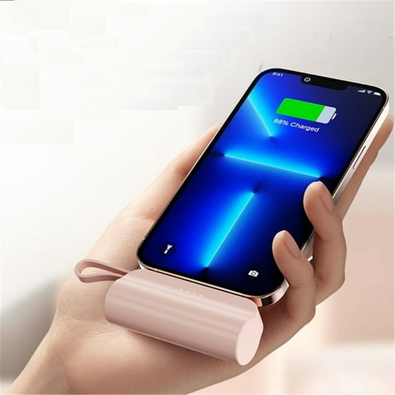 2in1 5000mAh Mini Power Bank Portable Fast Charger External Small Battery Pack