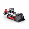 thumbnail image 1 of 2in1 Excavator Toys & Bulldozer Toy Car for Kids,1:24 Scale Construction Vehicle for Boys Christmas Birthday Gifts(Red), 1 of 5