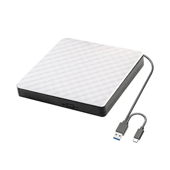 2in1 External DVD Drive USB 3.0 Portable Combo, CD DVD Player Reader Burner for Laptop Linux Windows 11/10/8/7 MacOS
