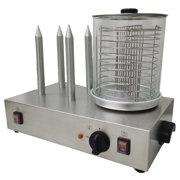 2in1 Food Insulation Machine Hot Dog Warmer Machine Bread Warmer Machine Adjustable Temperature 110V