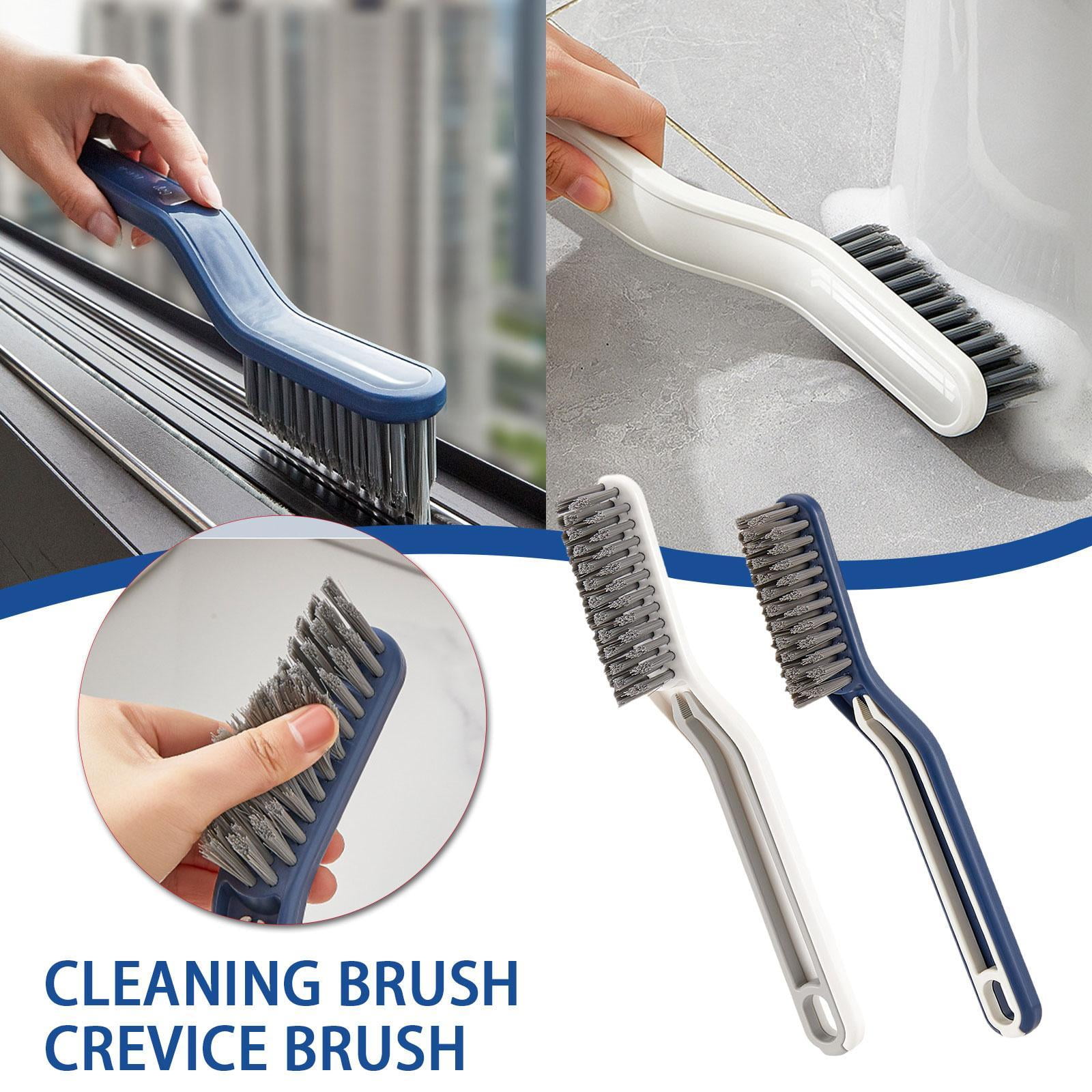 2in1 Multifunctional Floor Seam Brush Bathroom Cleaning Brush Tub Kitchen  Tool E0Z8 