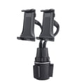 thumbnail image 1 of 2in1 Truck SUV Dual Cellphone Holder Flexible Car Cup Gooseneck Phone Mount Cradle for 4-13 inch Mobile Phones GPS, 1 of 14