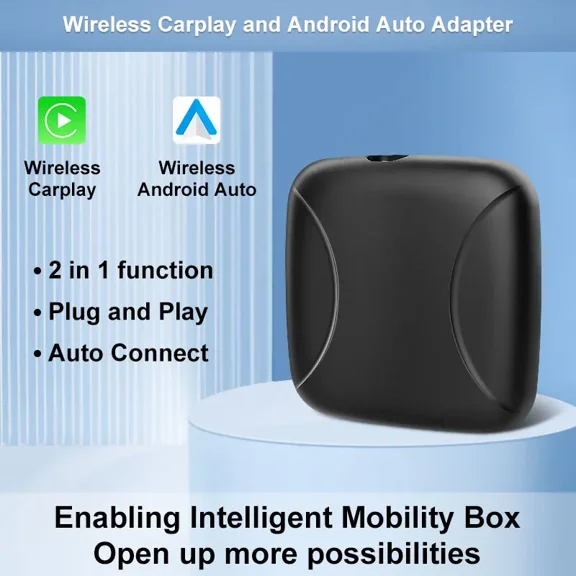 2in1 Wireless CarPlay Dongle Wireless Android Auto Fast WIFI Box For Car Radio with Wired Connect Universal CarPlay