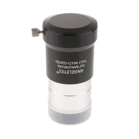 2inch 2X Lens for Astronomical Eyepiece Aluminium Frame Multi-Coated Optical Glass Lens Accessory
