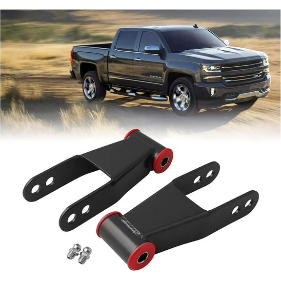 2inch Rear Drop Lowering Shackle Suspension Kit For Chevy Silverado 1500 2003