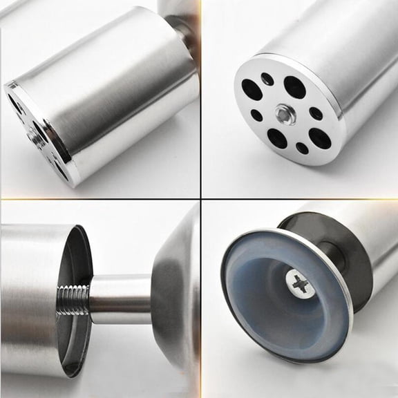 2inch Round Cabinet Metal Legs Stainless Steel Kitchen Feet , 6cm