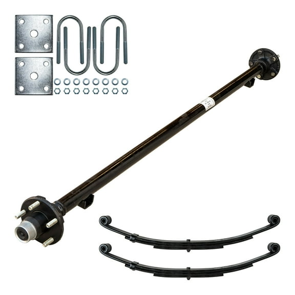 2k TK Trailer Axle Kit - 2000 lb Idler, 71" Hubface 58" Spring Center / 5x4.5 Bolt Pattern