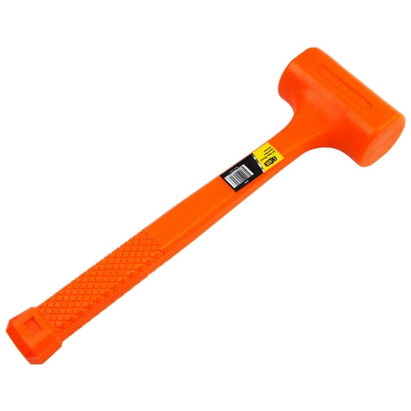 2lb DEAD BLOW Hammer Mallet Plastic Neon Orange 13-3/8" non spark double face