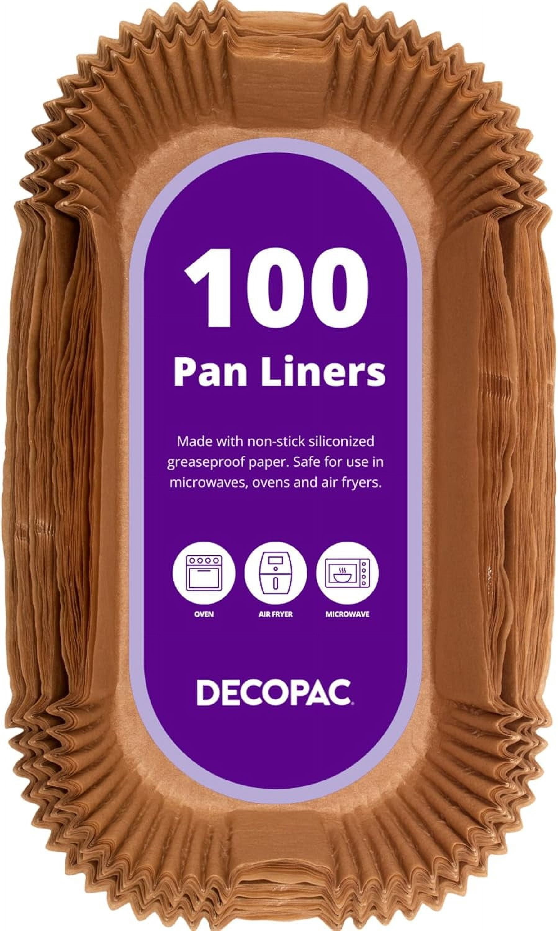 2lb Loaf Pan Liners, 100 Pack, Non-Stick Siliconized Greaseproof Paper, Baking Liner for Bread, Cakes, Banana Parchment Air Fryer