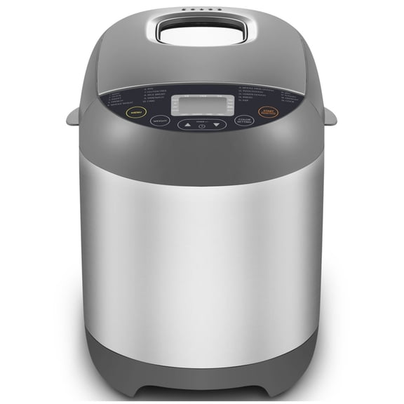 2lb Programmable Bread Maker with Pre-Set Functions for Bread, Pizza Dough, Cakes, Jam, and Yogurt