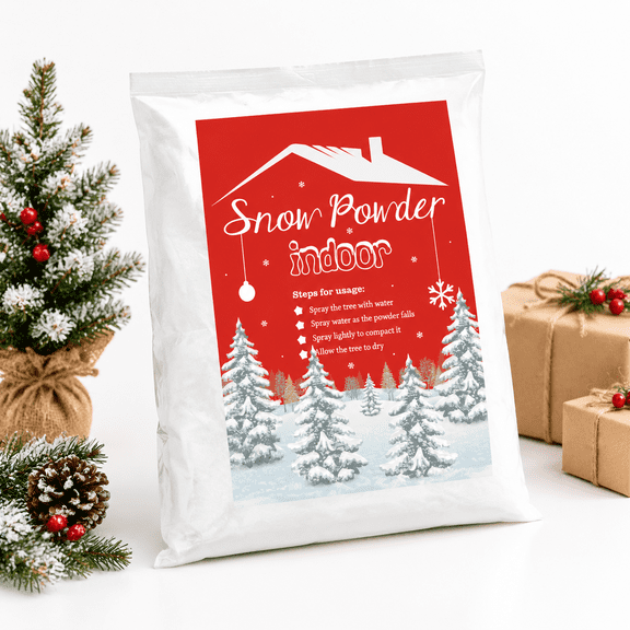 2lb Self-adhesive Snow Flocking Powder for Christmas Tree Wreath Garland Decoration